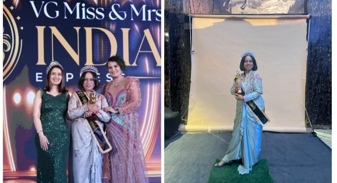 Delhi Saree Designer VG Mrs India 2025 Handloom Sarees Delhi Pageant Contestant Business Owner Indian Textile Artisan Empowerment Vandana Singh Designer Heritage Saree Collection