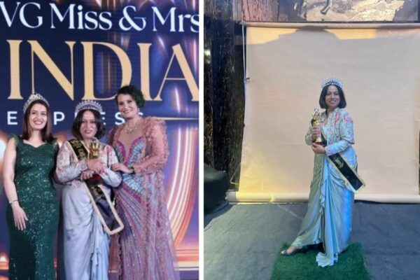 Designer Behind Vandana Saree Studio Wins VG Mrs. India First Runner-Up