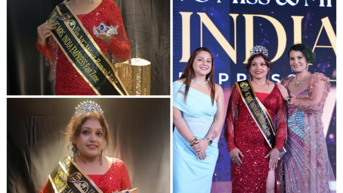Chandrani Sarkar VG Mrs India Empress Kolkata Beauty Queen Homemaker Transformation Women Empowerment
