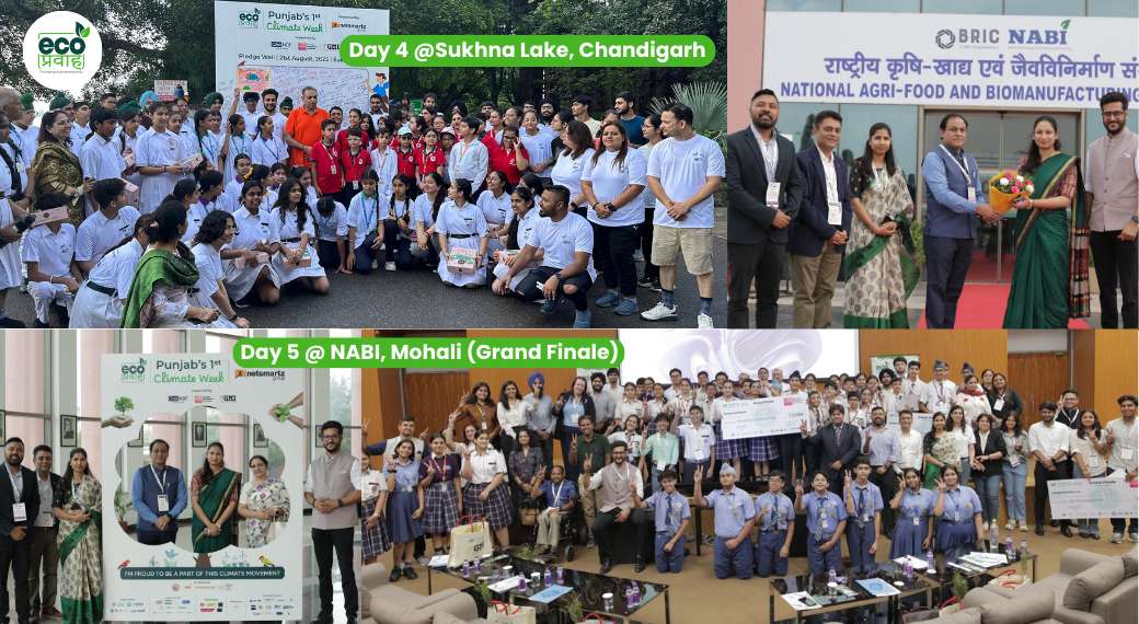 EcoPravah 2025 – Climate Walk & Pledge Wall Inspires Collective Action at Sukhna Lake