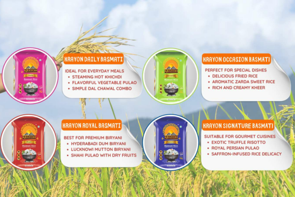 Krayon Grains announced nationwide retail push for its Himalayan-grown Premium basmati Rice portfolio crafted by a 42-year legacy in rice business
