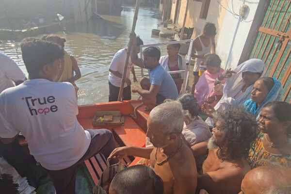True Hope Foundation Becomes The First Crowdfunding Platform to Lead Flood Relief in Vrindavan with 18 Rescue Boats