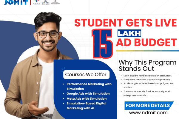 NDMIT Students Received Actual Ad Budgets for ₹15 Lakhs- Learn by doing, not Just Reading!