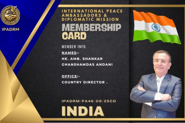 International Pen of Conscience Award 2025 Bestowed on Dr. Shankar Andani: A Beacon of Truth and Social Service