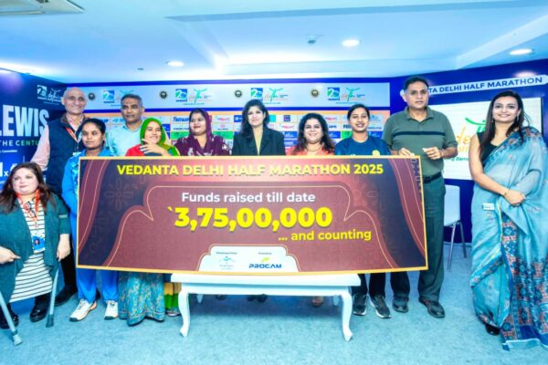 60+NGOs, 15 Corporates, and citizens join forces to raise ₹3.75 crores at the Vedanta Delhi Half Marathon 2025
