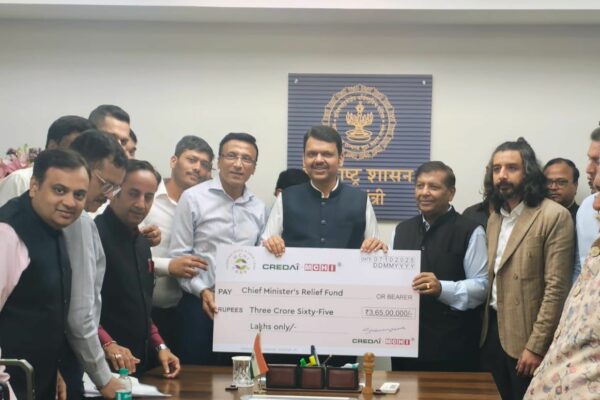 CREDAI-MCHI Extends Rs. 3.65 Crore Support to CM Relief Fund for Flood Rescue and Rehabilitation Efforts