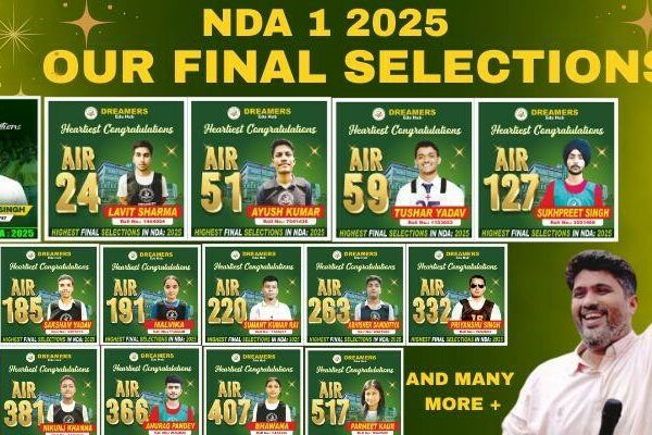 NDA 1 2025 Cut-Off Trends Revealed — Doon Defence Dreamers Emerges as India’s Leading NDA Coaching Institute
