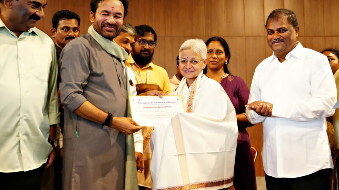 Leela Rani Kodali Felicitated by Minister of Mines of India G. Kishan Reddy and Soaring High on the Global Platform as a Social Activist