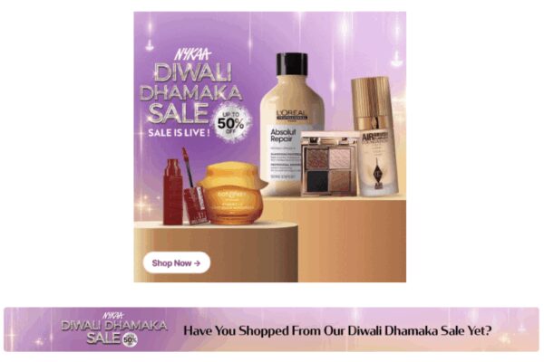 Nykaa Unveils the Diwali Dhamaka Sale!