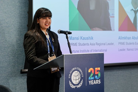 FIIB Student Represents South and Central Asia at the United Nations General Assembly (UNGA) Week 2025 in New York