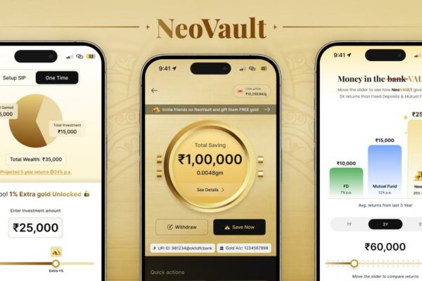NeoFinity introduces NeoVault — India’s first gold account offering 5% higher returns on digital gold investments
